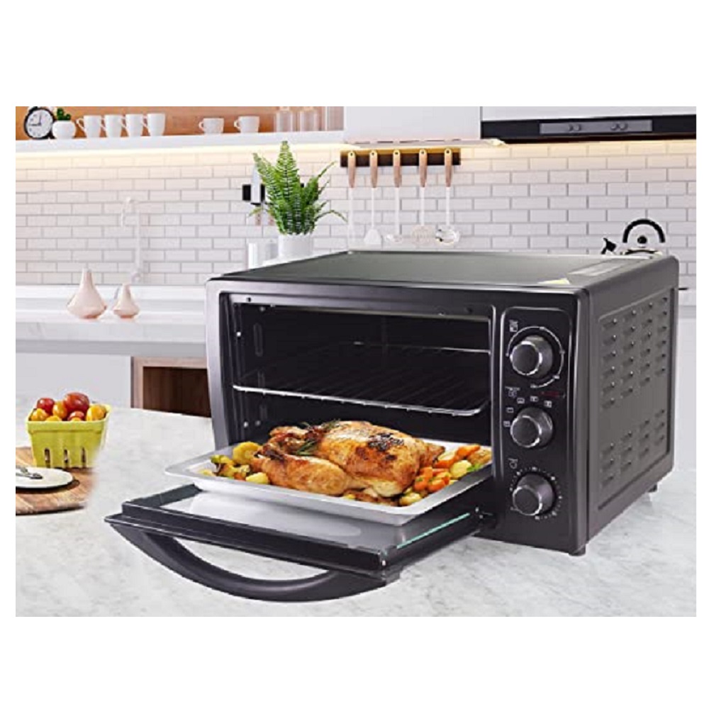 Four Electrique Ventilé Moderne 1300 W Noir