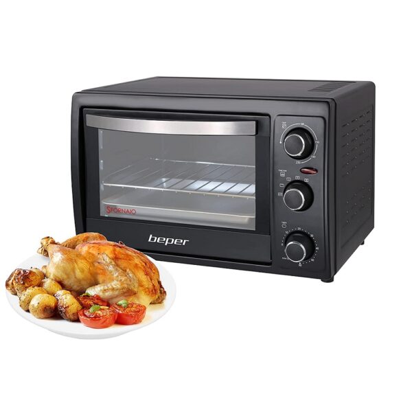 Four Electrique Ventilé Moderne 1300 W Noir